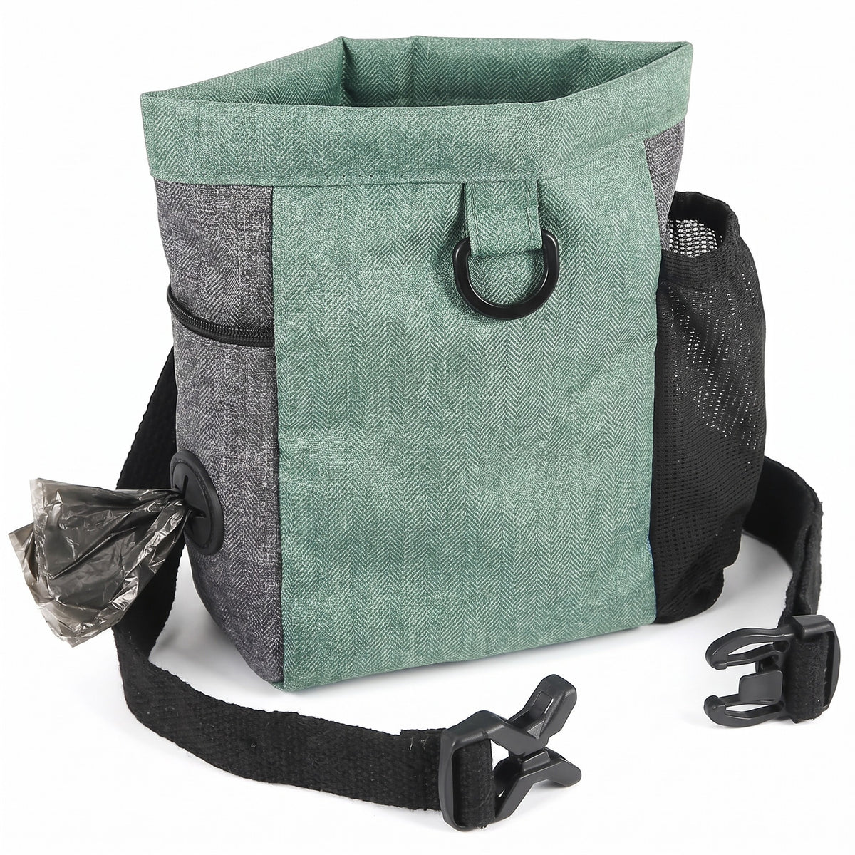 Dog Training Treat Pouch – Treat Bag with Magnetic Closure & Poop Bag Dispenser