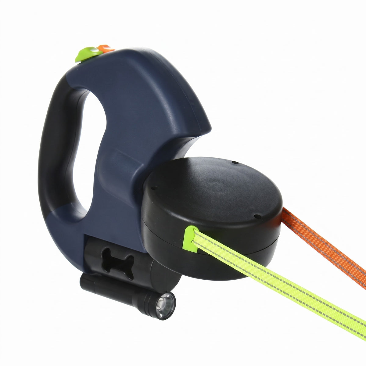 Doppel-Rollleine für 2 Hunde – 3 m, 360° verhedderungsfrei, mit LED-Licht & Reflektoren